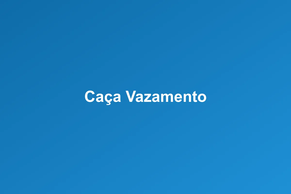 Caça-vazamento de Esgoto em Porto Velho